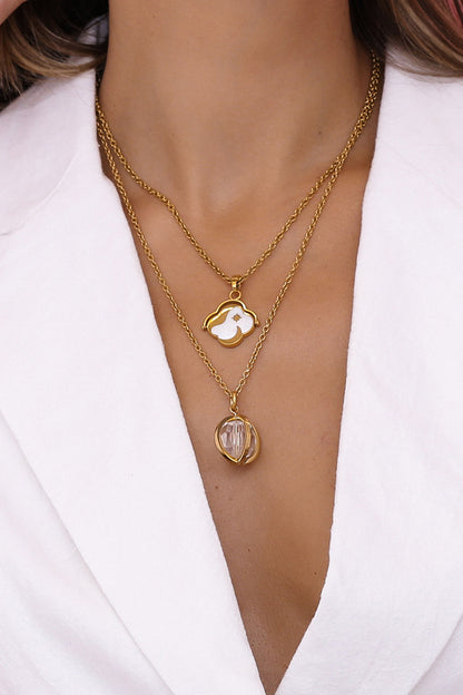 "Wettaq il-Ħolm" Mother of Pearl Engravable Pendant
