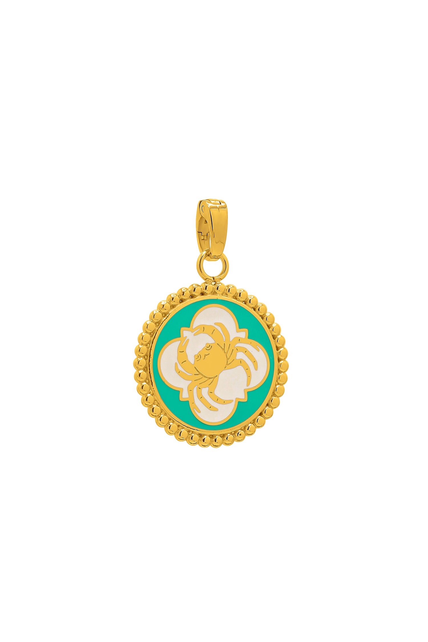 Qabru Enamel Pendant