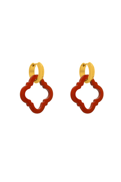 Stone Station Red Carnelian Carisma Logo Earring Stone