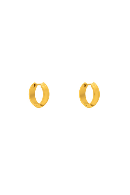 Bevelled Hoop Earring Set