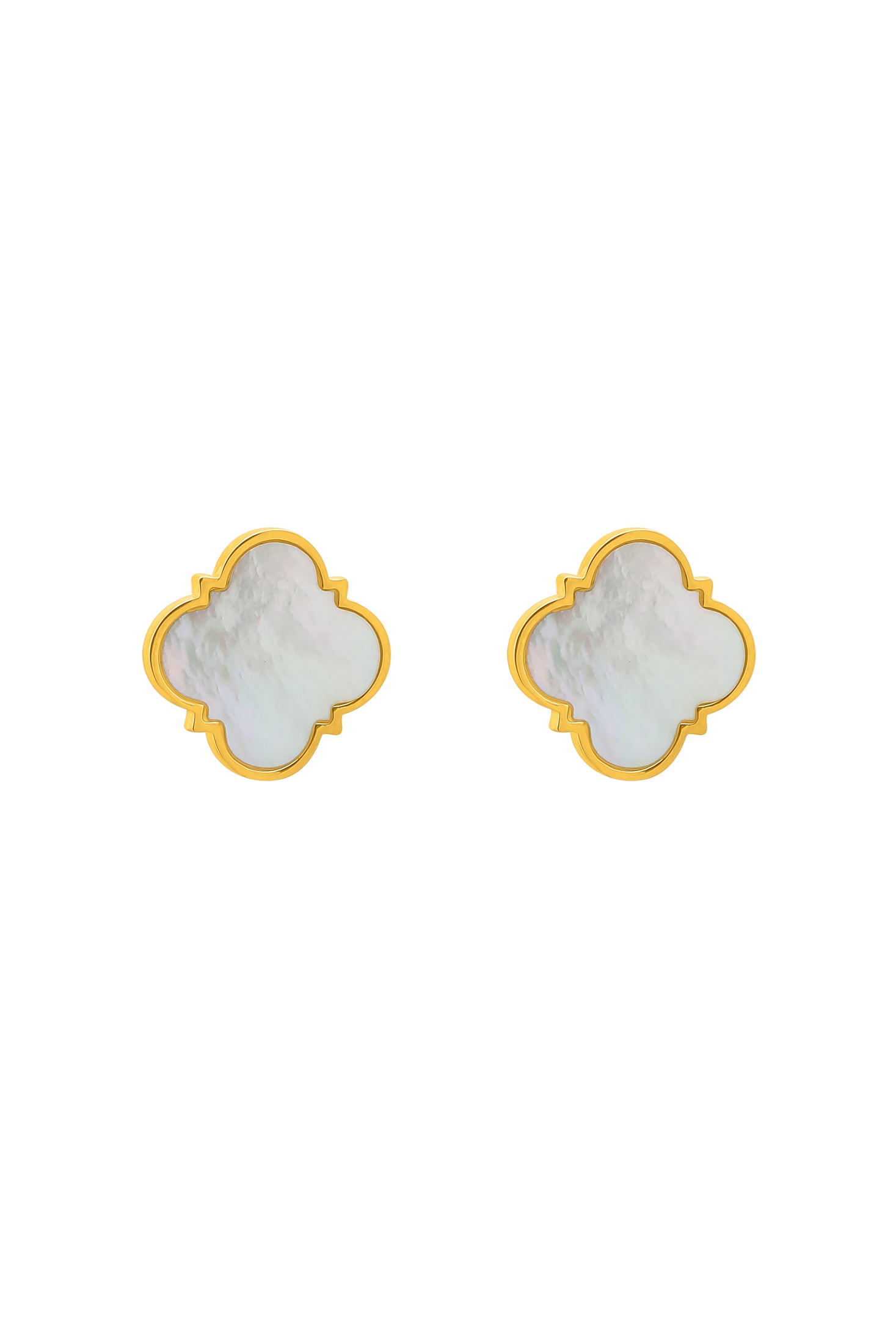 Carisma Logo Mother of Pearl Stud Earring Set
