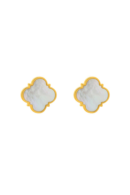 Carisma Logo Mother of Pearl Stud Earring Set