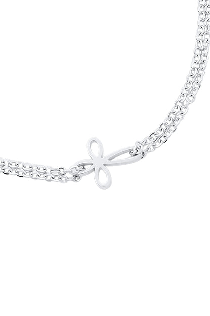 Silver Cross Bracelet