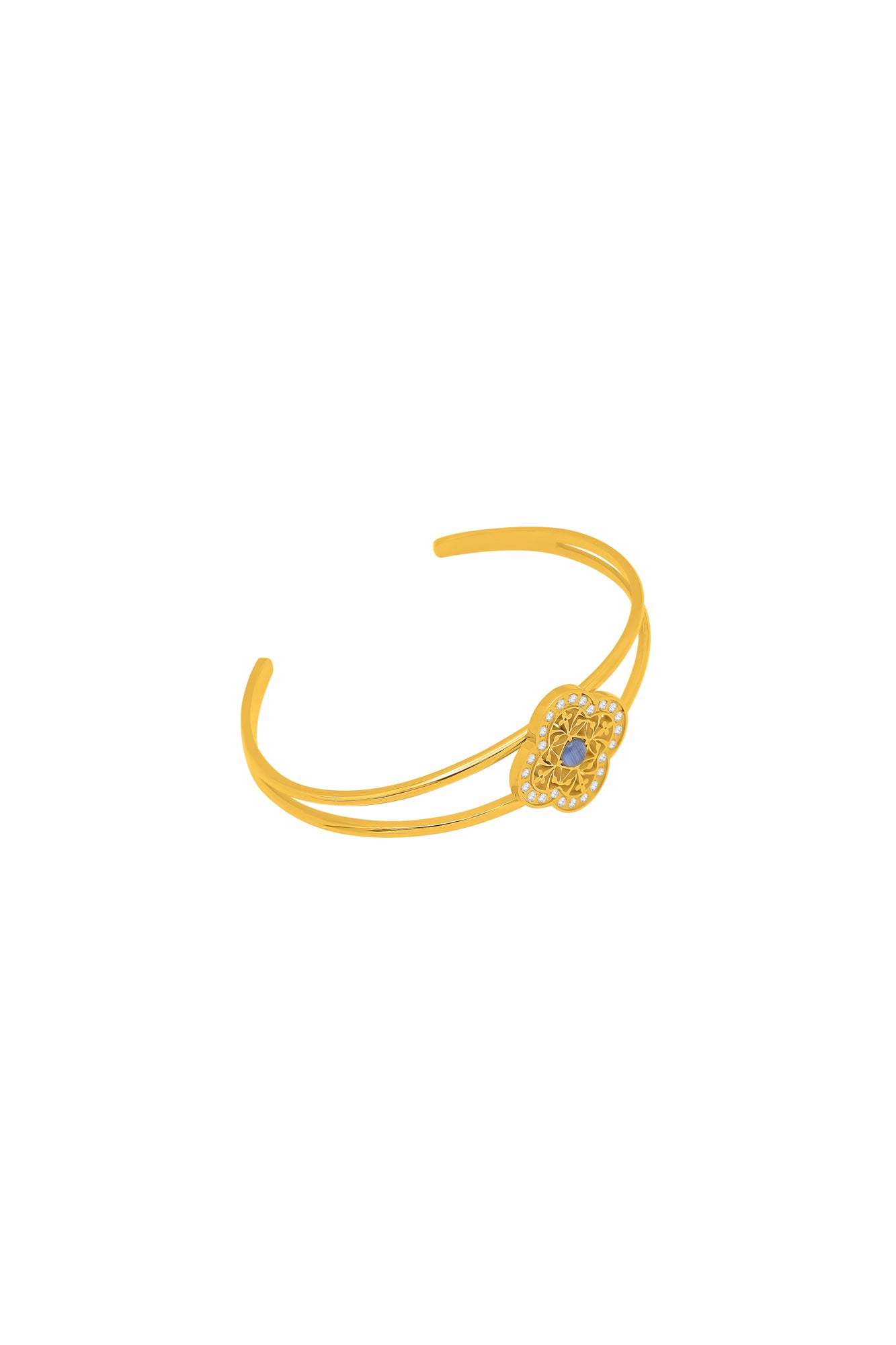 Azure Cat Eye Bangle