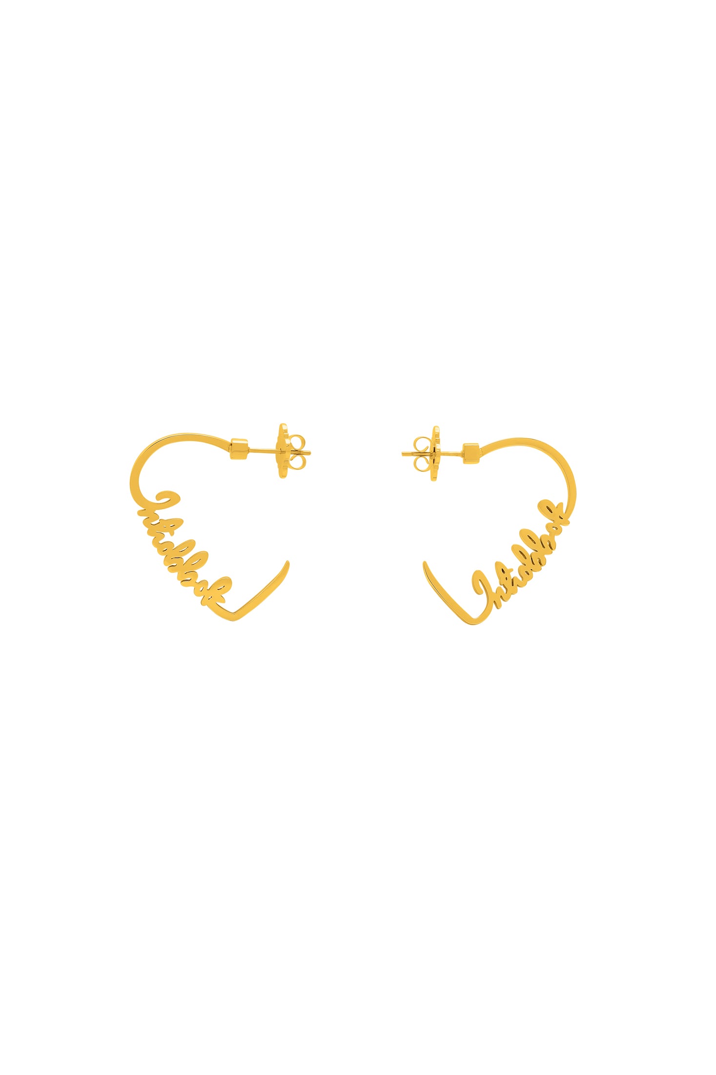 Inħobbok Qalbi Medium Hoop Earring Set