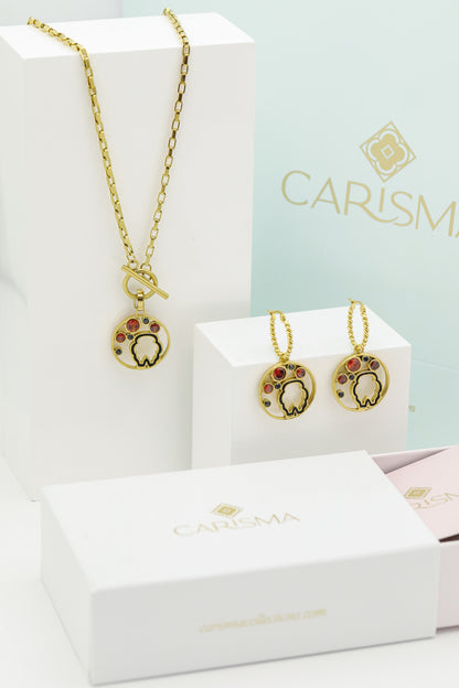Ħaġar Pendant &amp; Earrings Gift Set