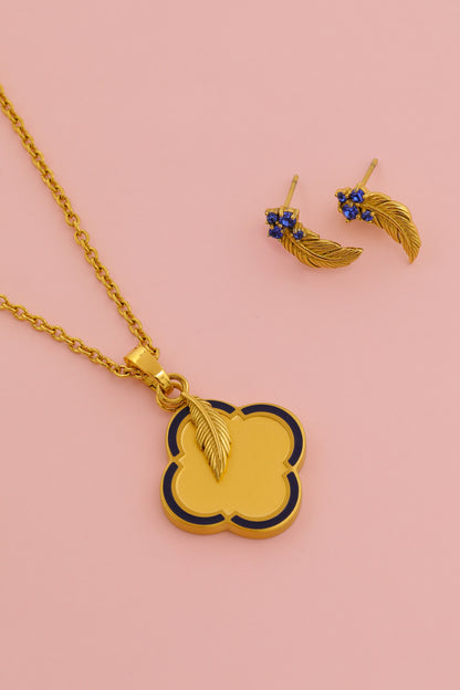 Freedom Engravable Pendant &amp; Stud Earring Gift Set
