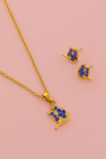 Merill Pendant &amp; Stud Earring Gift Set