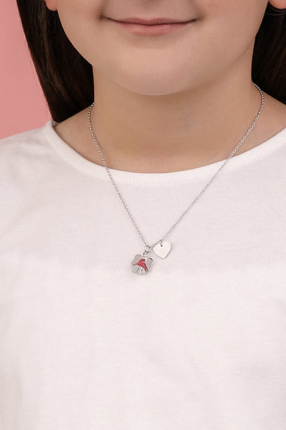 Carisma Engravable Heart &amp; Fairy Pendant necklace