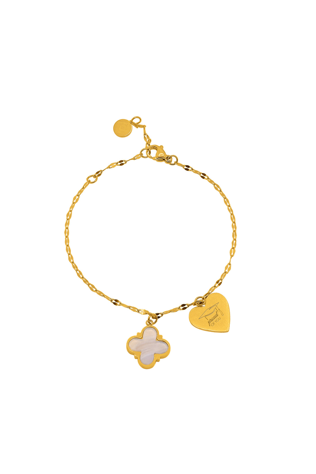 Graduation Heart Friendship Bracelet