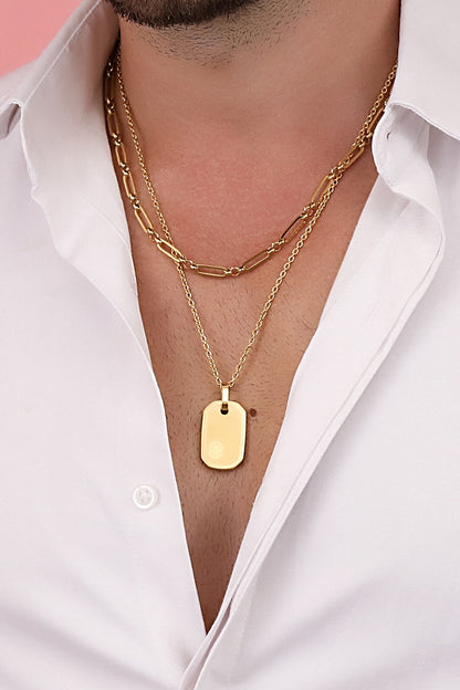 Carisma Logo Tag Engravable Pendant