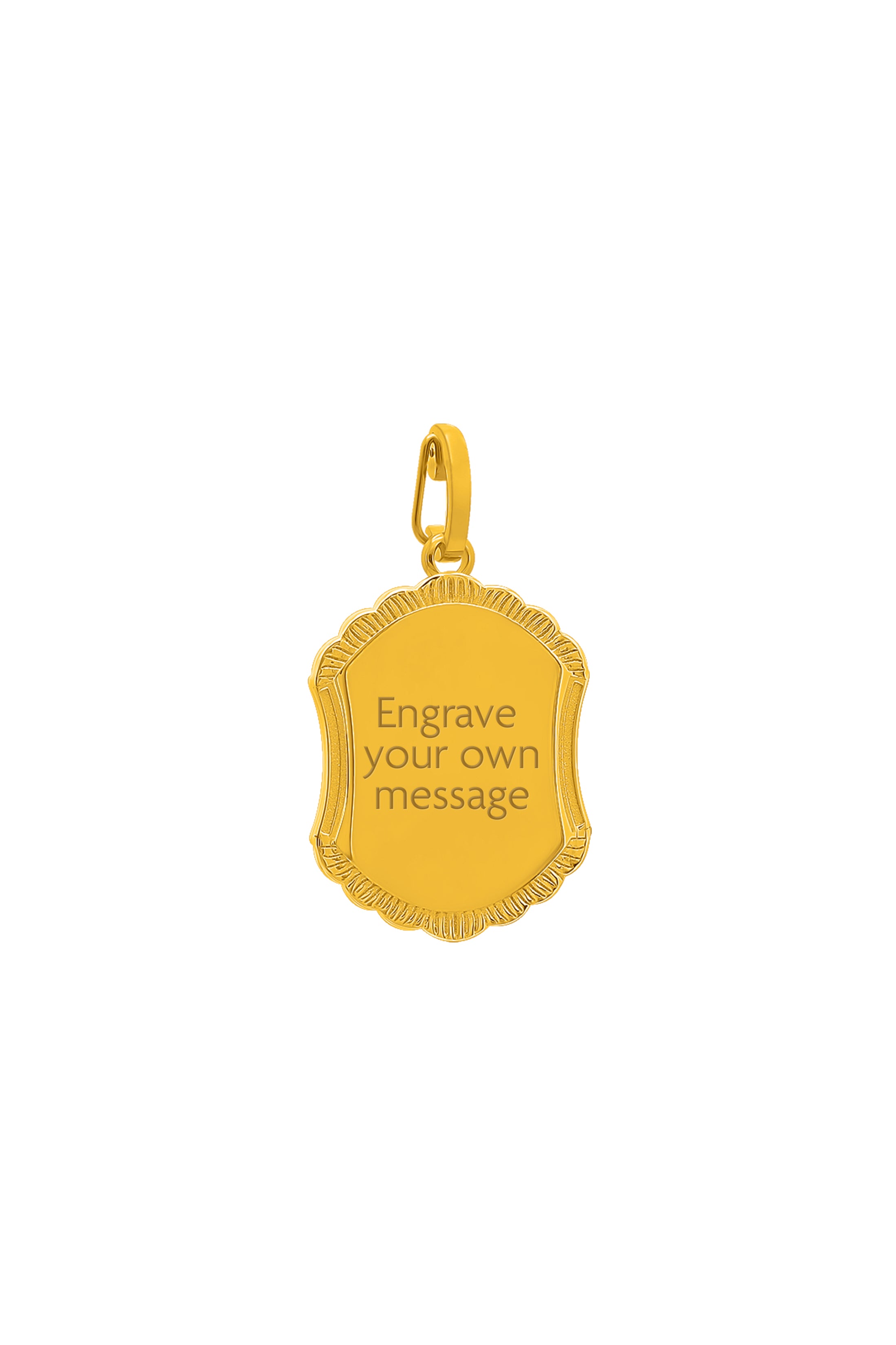 Gozo Lace Engravable Pendant