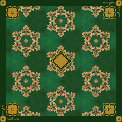 Dolphin &amp; Maltese Cross Ħabbata Silk Scarf