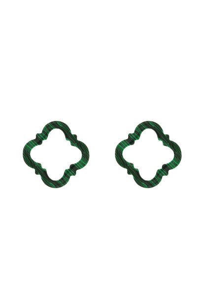Stone Station Malachite Carisma Logo Earring Stone