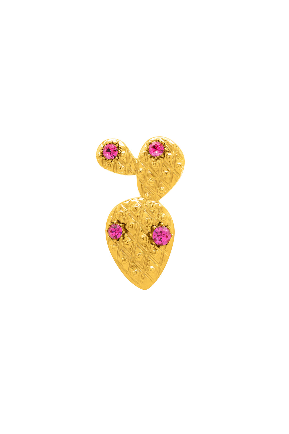 Pink Crystal Bajtra Brooch