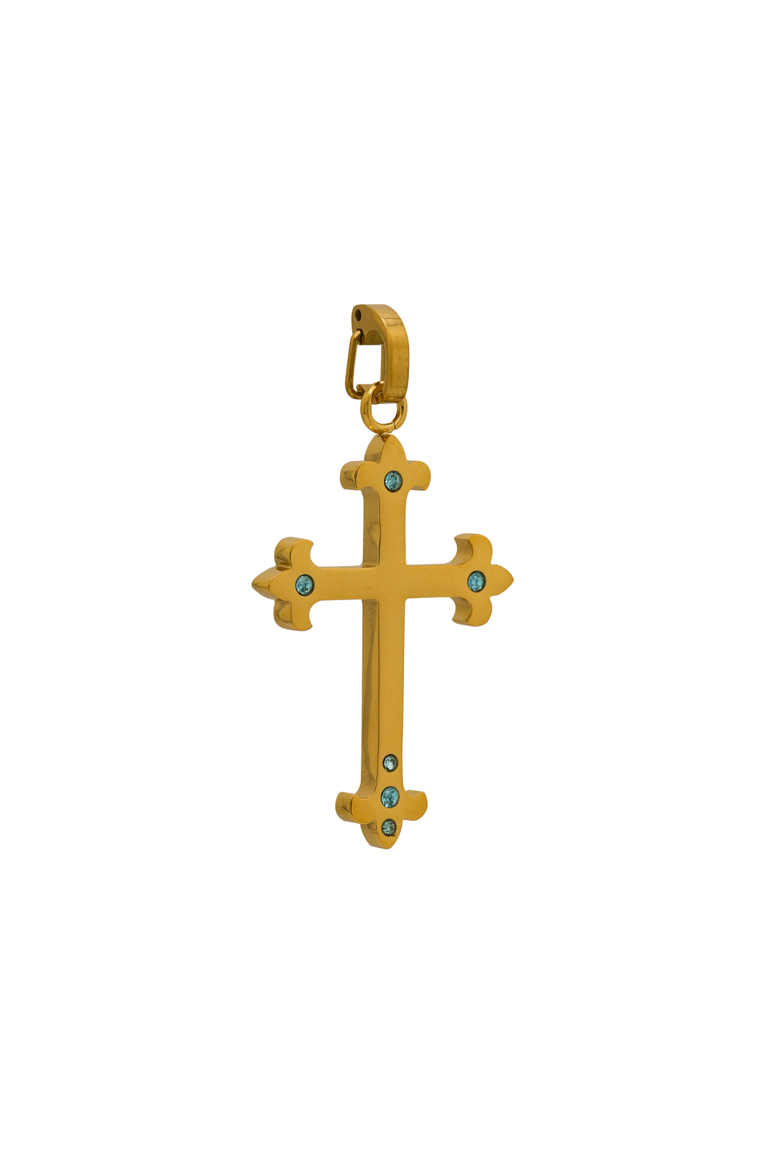 Blue Crystals Carisma Cross Pendant