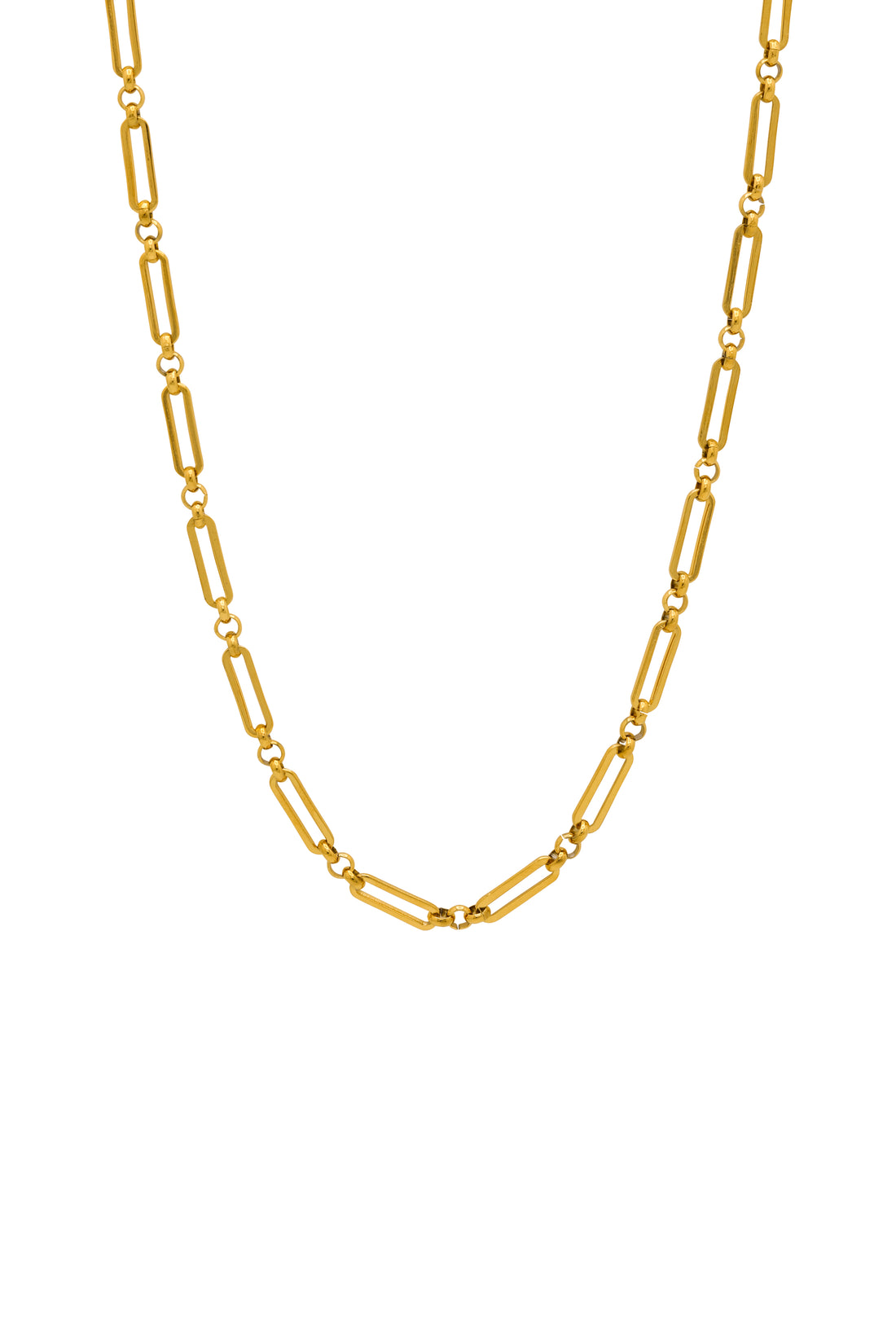 Rectangle Link Chain Necklace