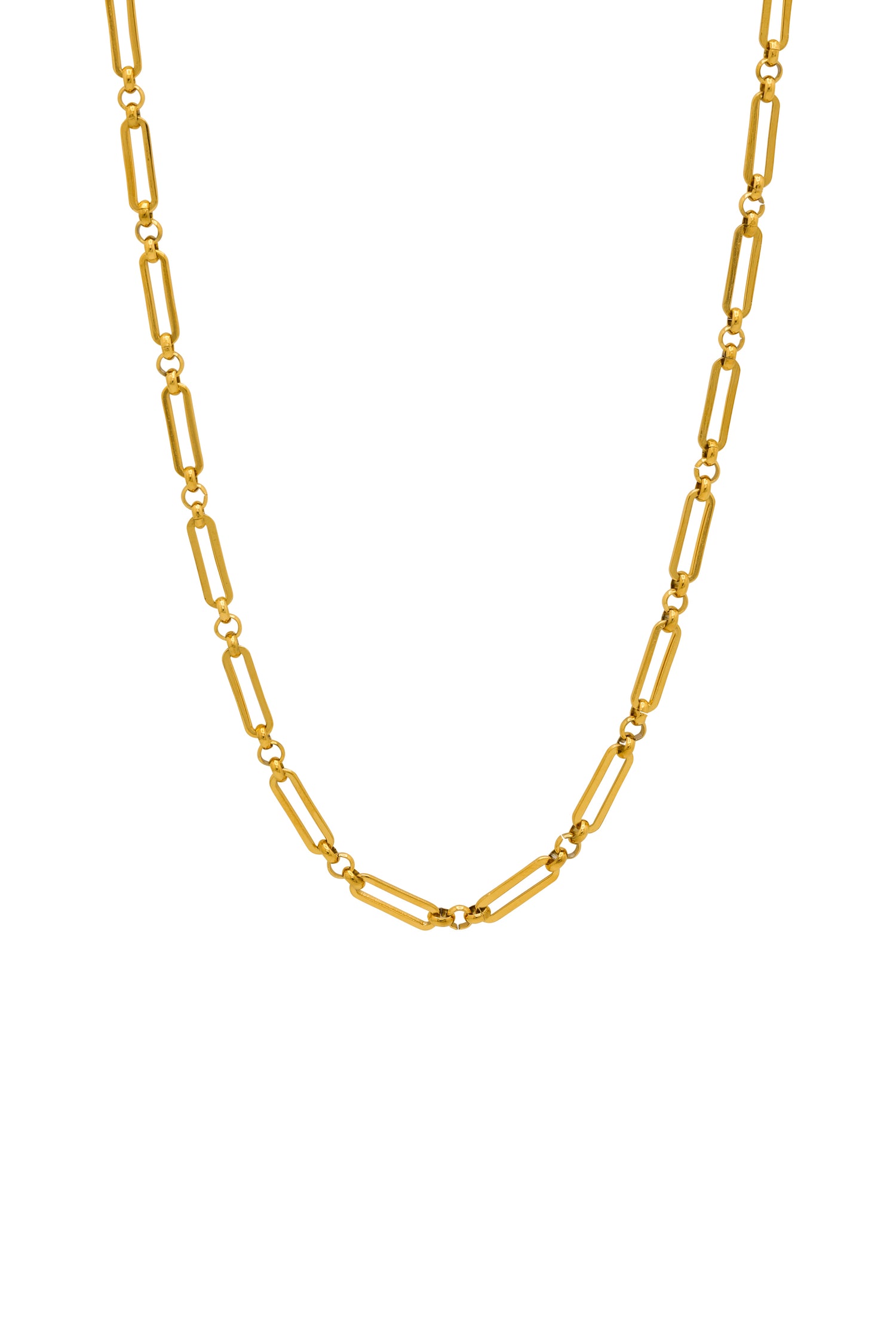 Rectangle Link Chain Necklace