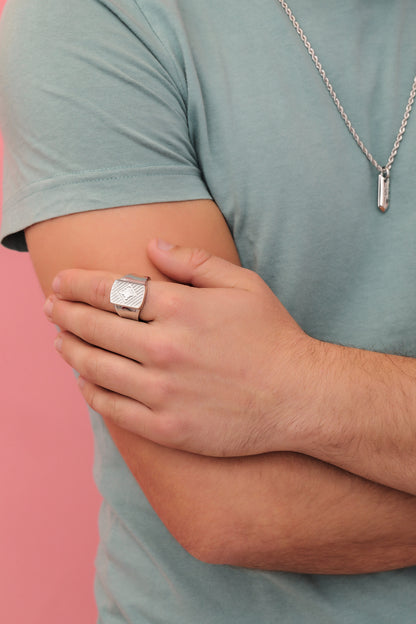 Square Ribbed Men&