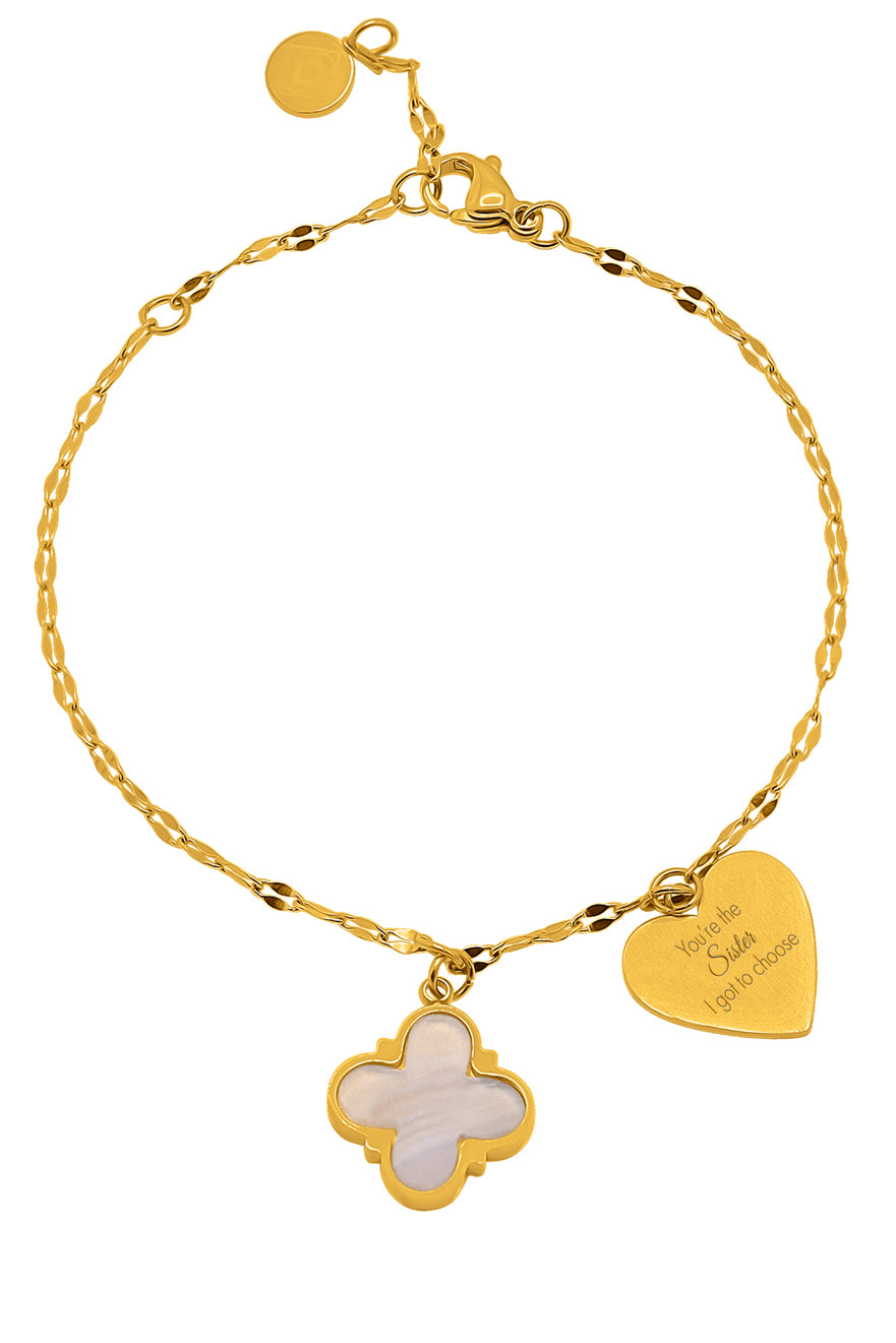 Engravable Heart Friendship Bracelet