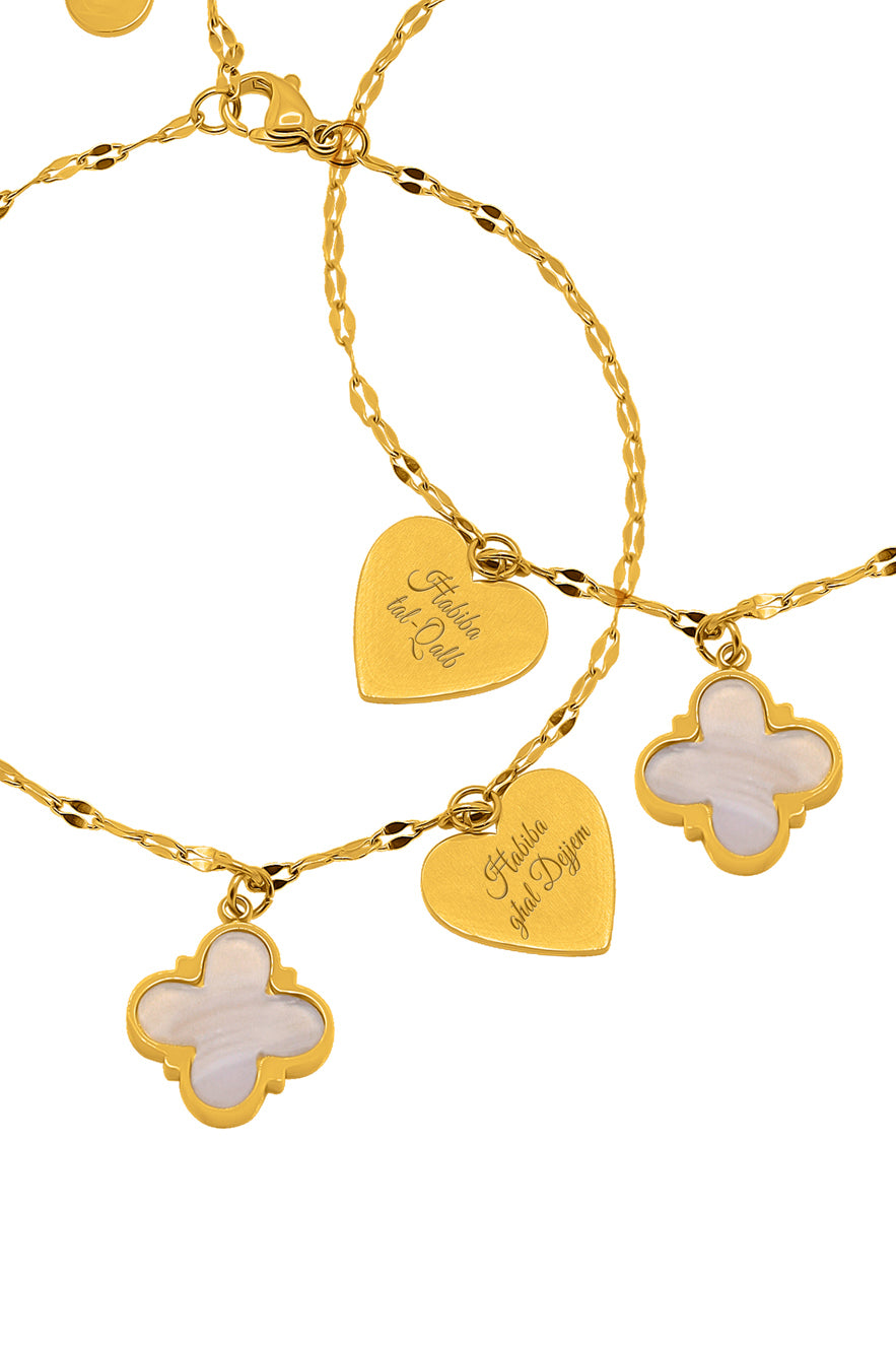 Engravable Heart Friendship Bracelet