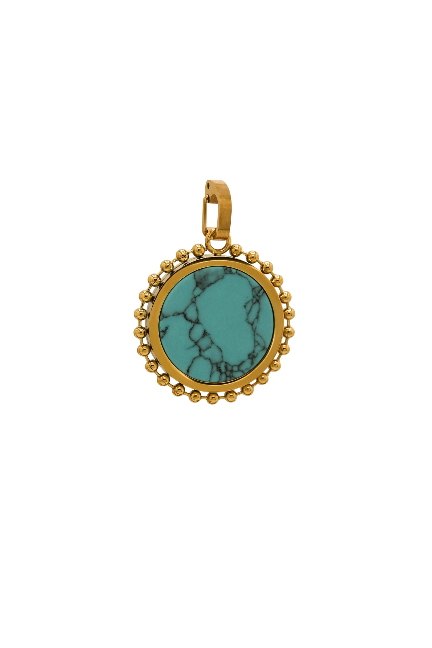 Turquoise Stone &amp; Tile Pendant Gift Set