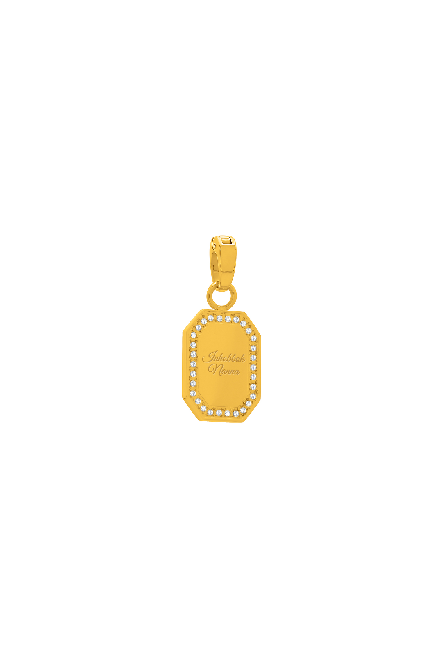 Chamfered Engravable Pendant