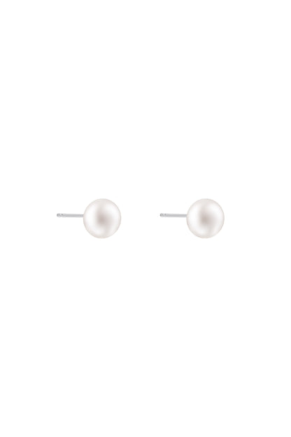 8MM FreshWater Pearl Silver Stud Earring Set
