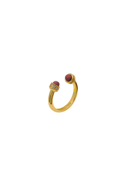 Pink Sphere Ring