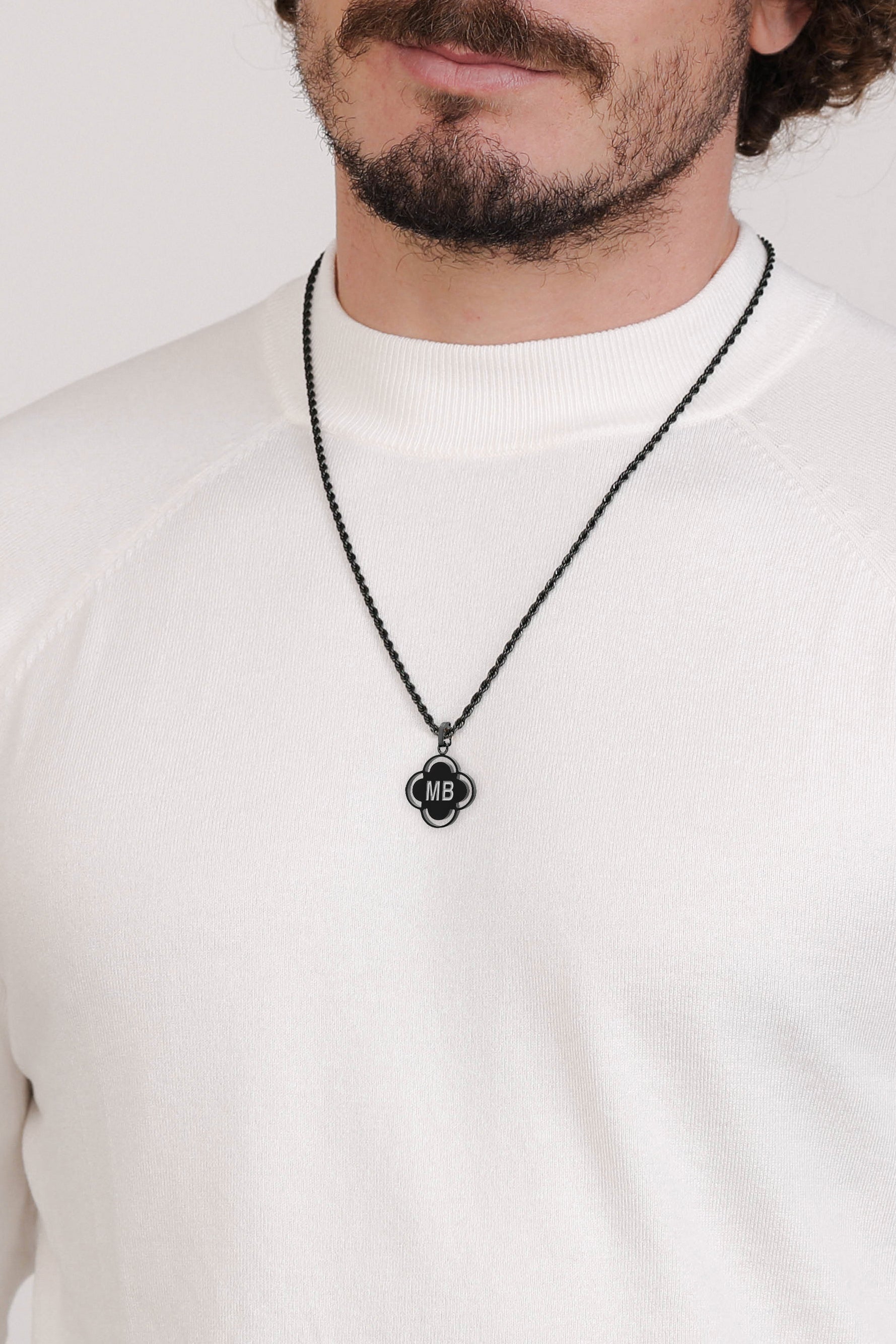 Matte Black Carisma Logo Engravable Pendant