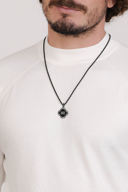 Matte Black Carisma Logo Engravable Pendant