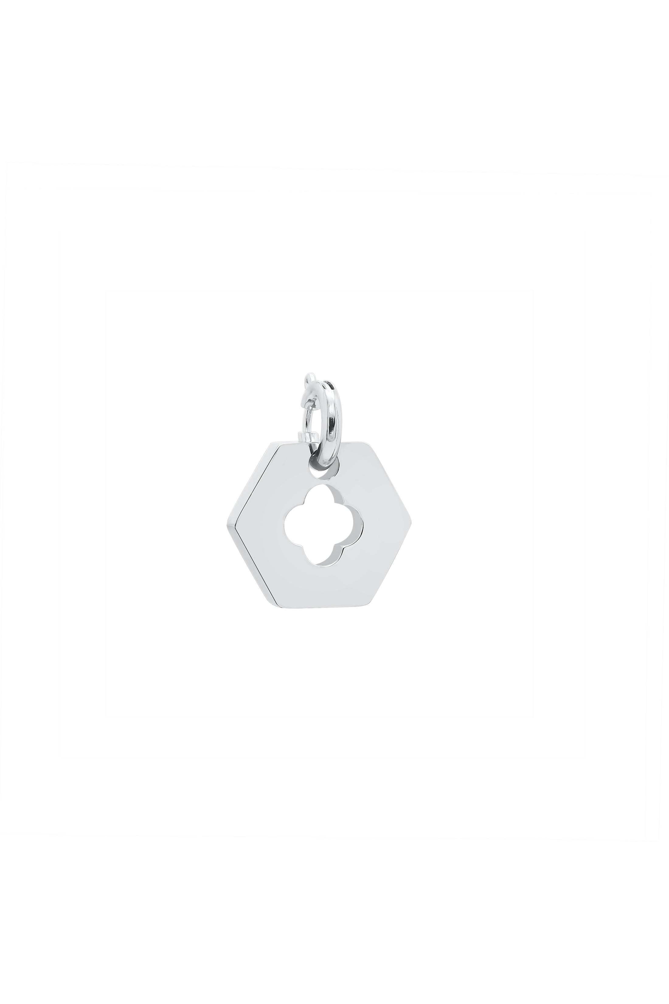 Silver Carisma Hexagon Pendant Gift Set