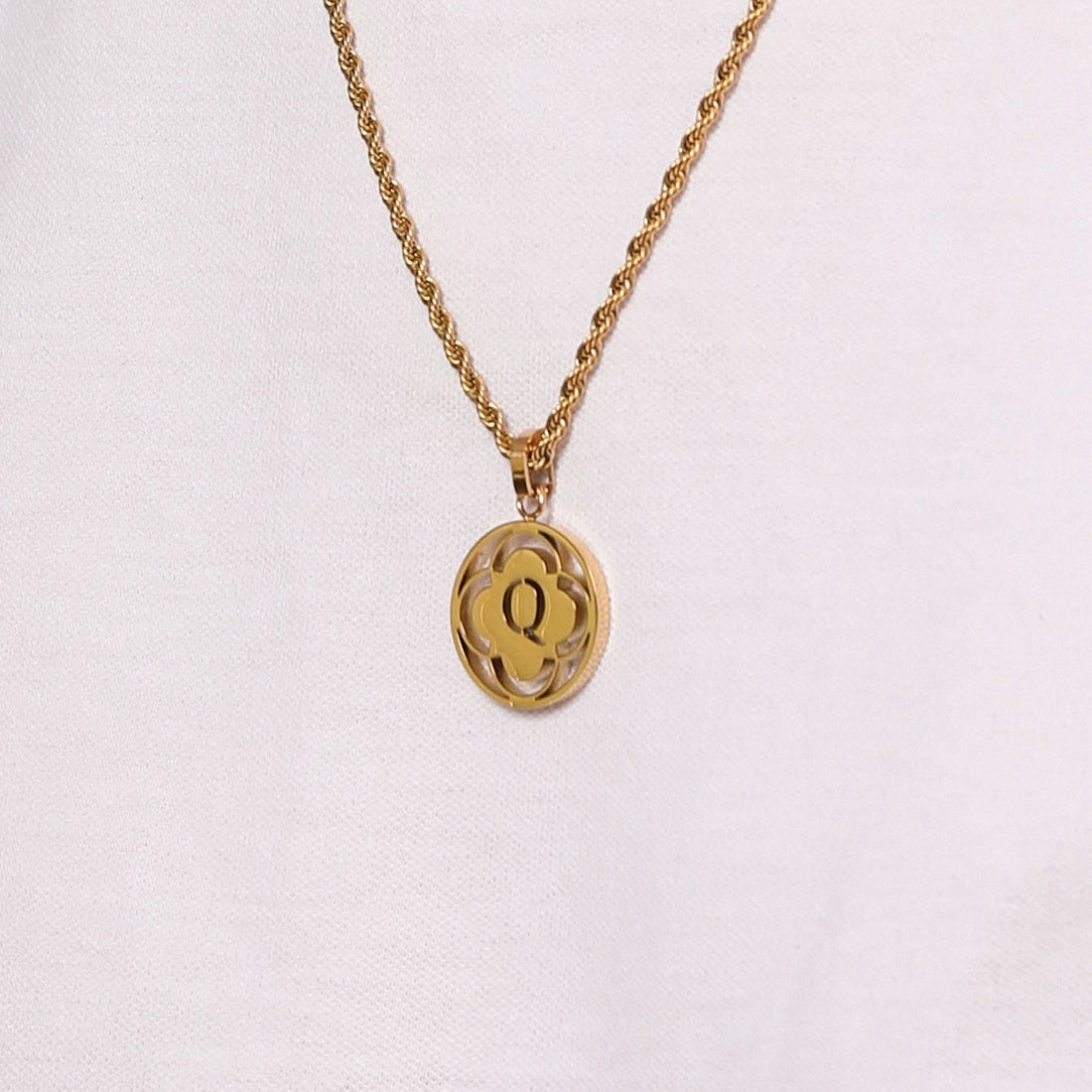 &quot;Q&quot; Carisma Logo Letter Pendant