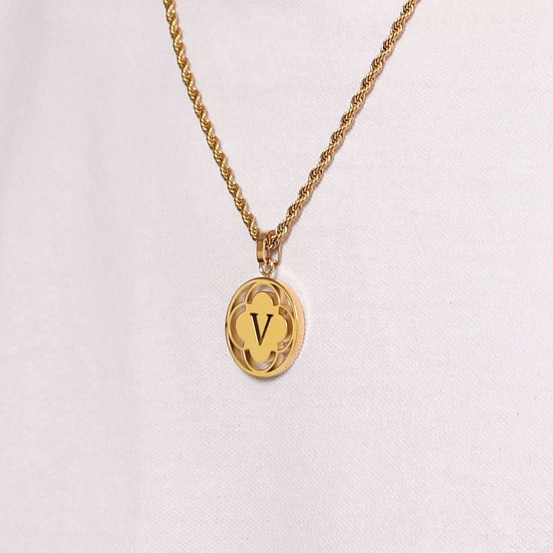 &quot;V&quot; Carisma Logo Letter Pendant