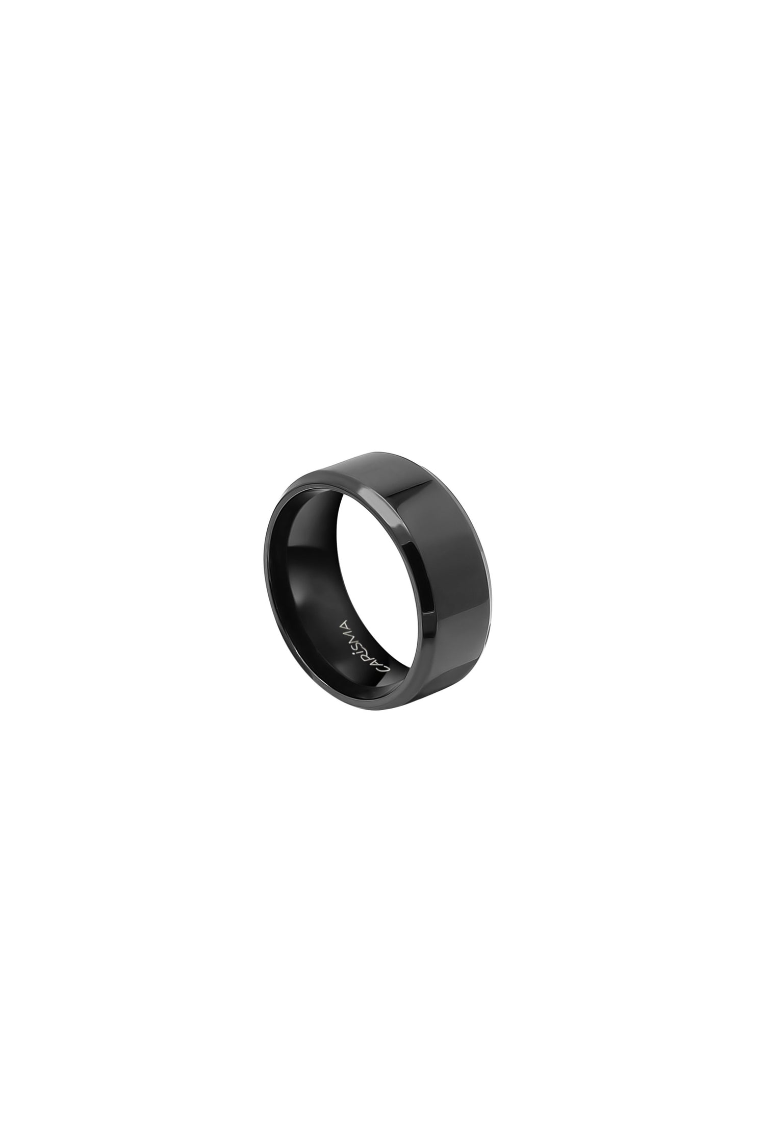 Matte Black Engravable Ring