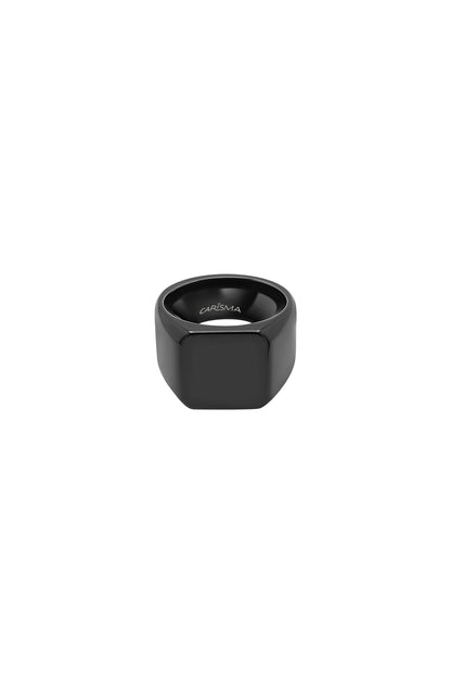 Matte Black Square Ring