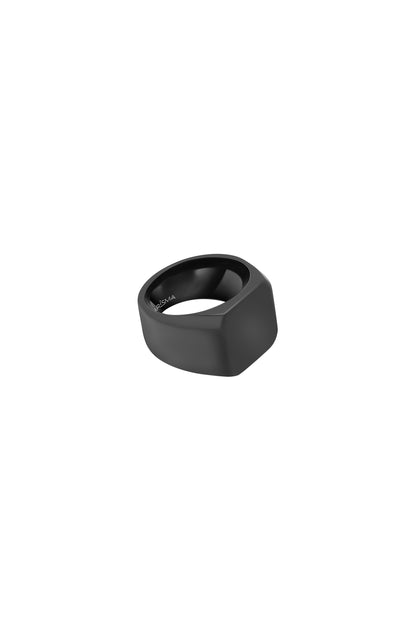 Matte Black Square Ring