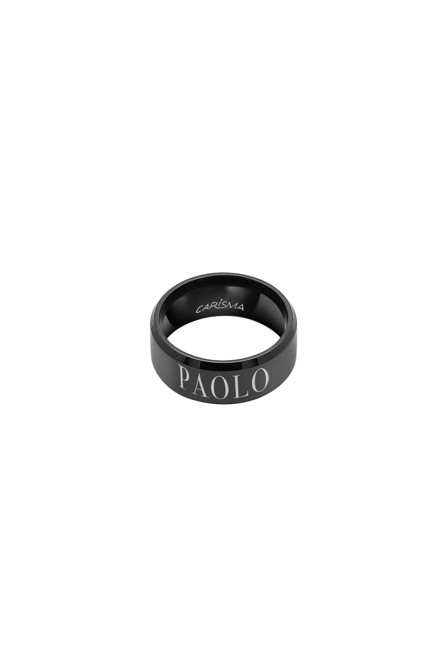 Matte Black Engravable Ring