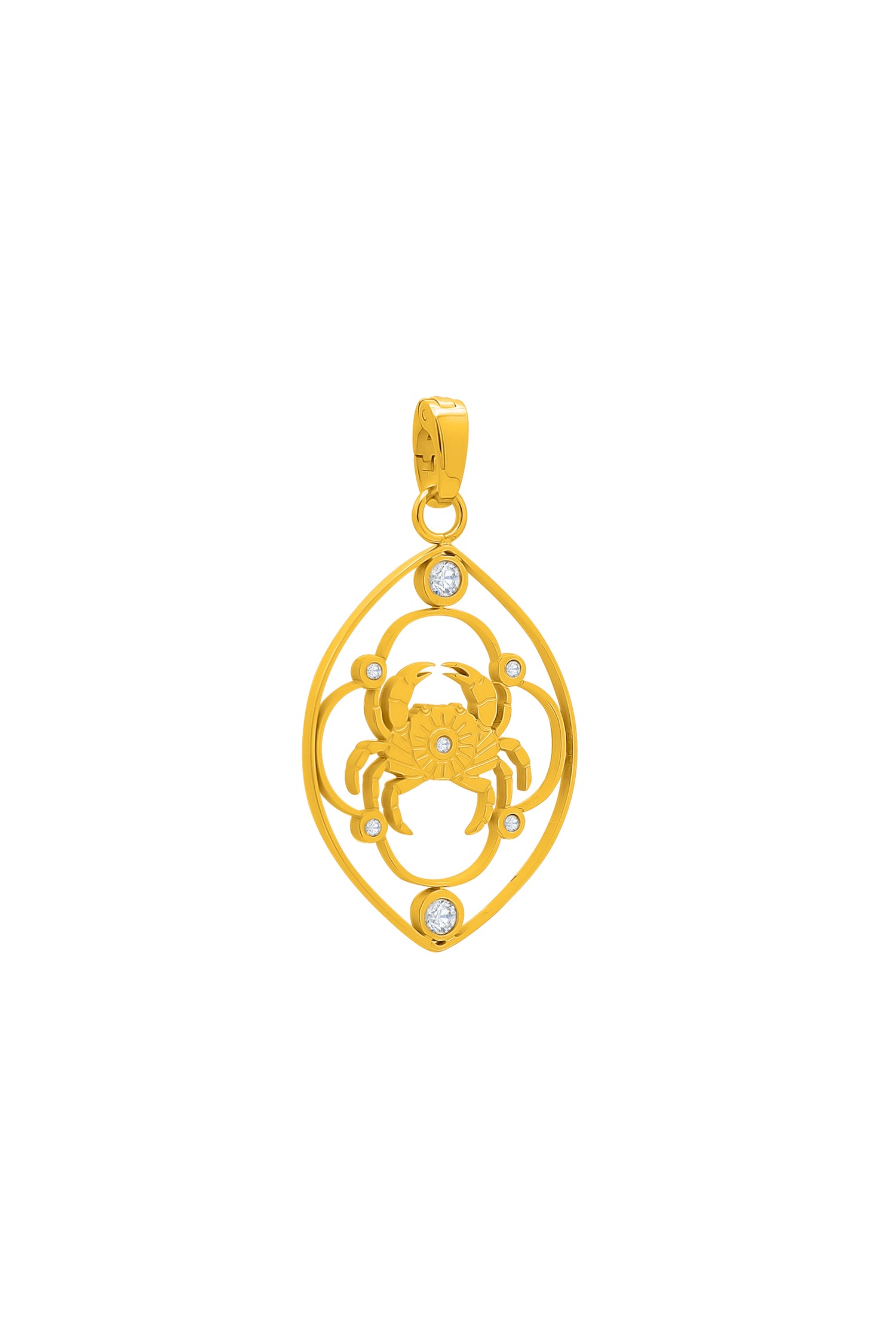 Qabru Zirconia Hollow Pendant