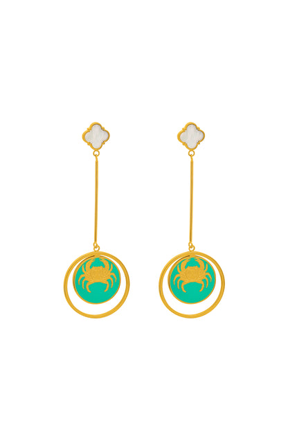 Qabru Mother of Pearl Drop Earrings
