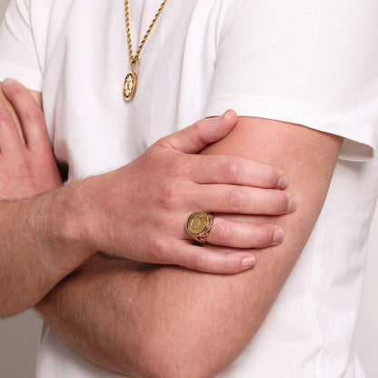 Fortitude, Faith &amp; Hope Baroque Ring