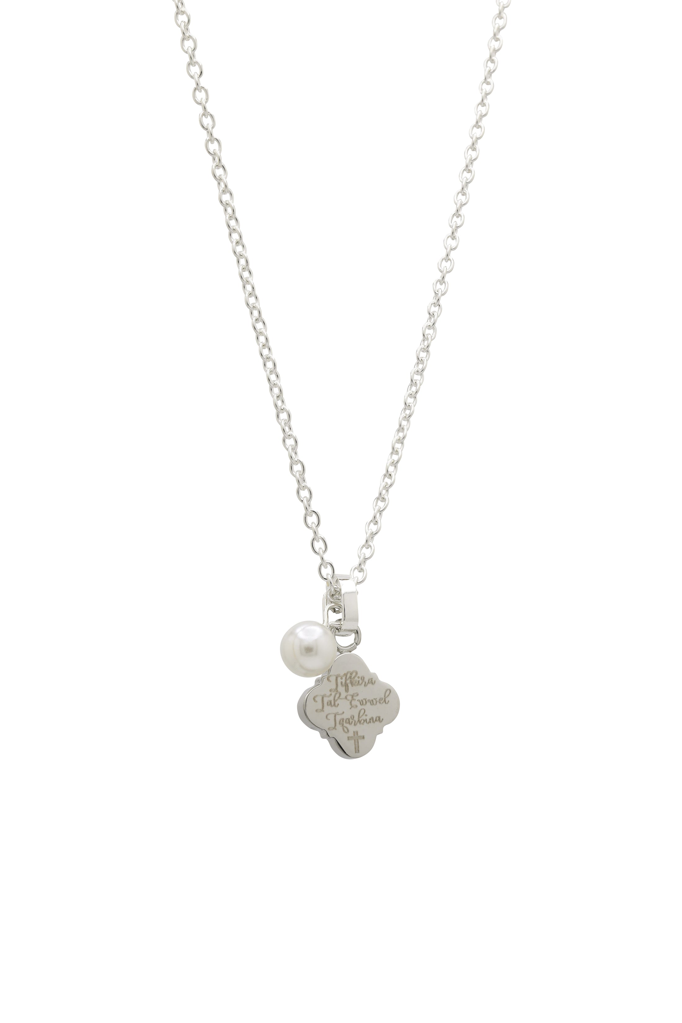 "Tifkira tal-Ewwel Tqarbina" Pendant &amp; Chain Necklace