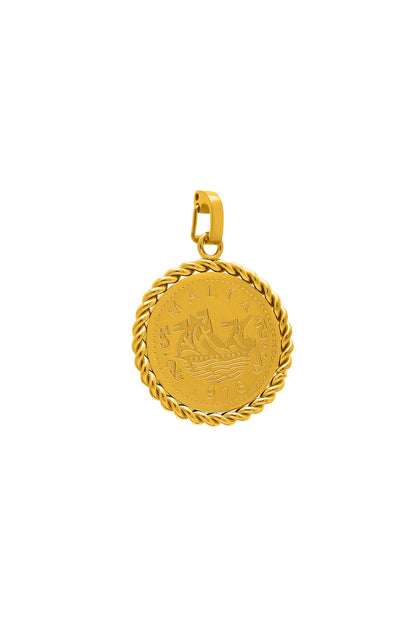 Xini Rope Coin Pendant