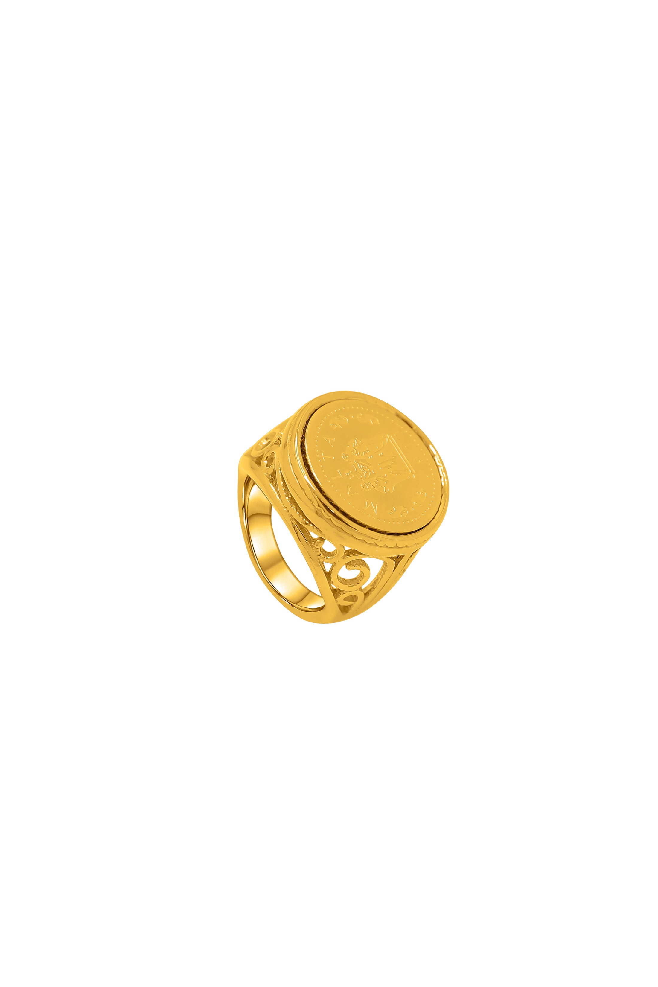 Fortitude, Faith &amp; Hope Baroque Ring