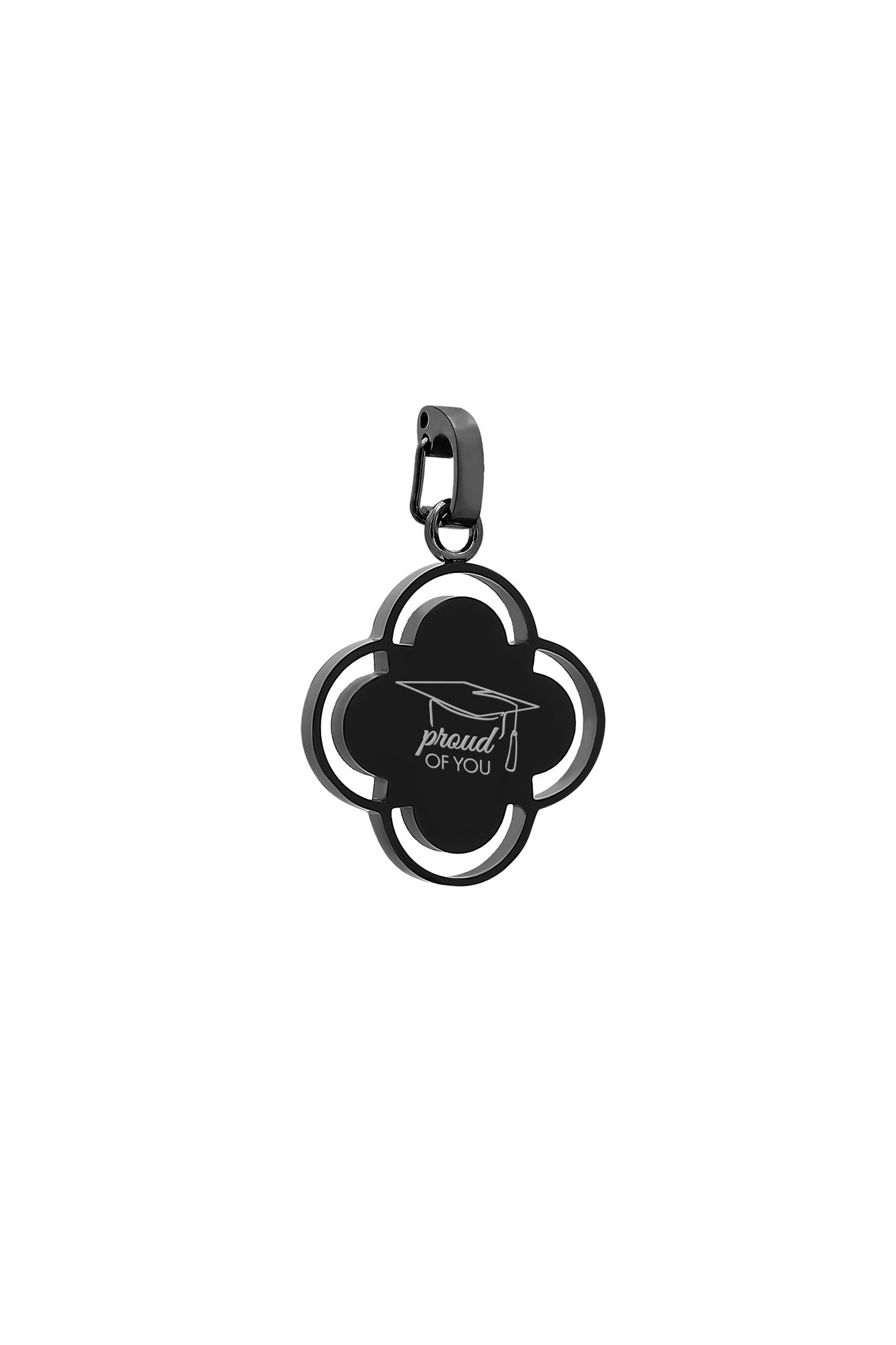 Matte Black Carisma Logo Graduation Pendant