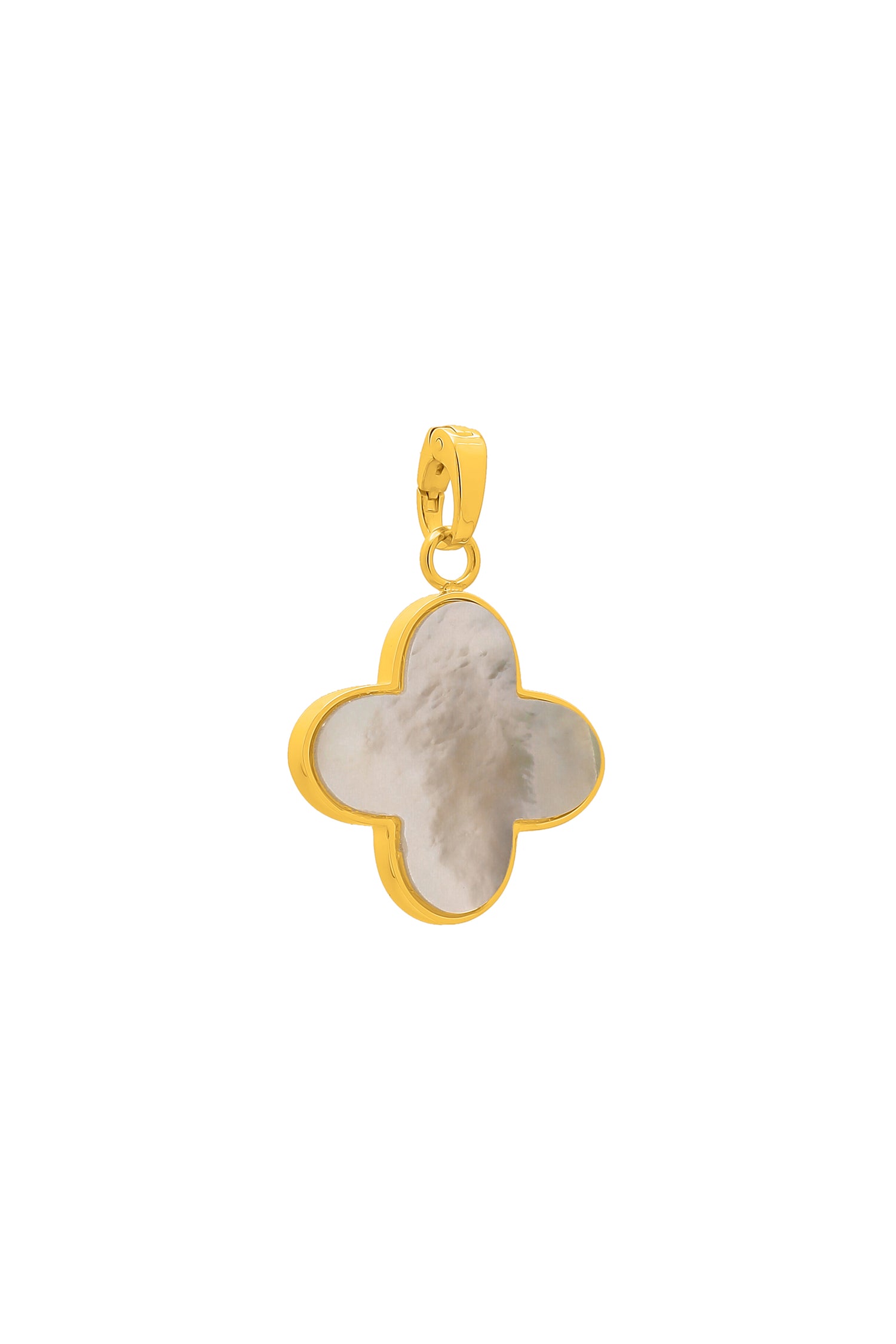 Mother of Pearl Carisma Logo Pendant - Engravable Back