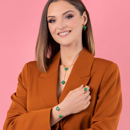 Stone Station Petite Hoop Earring Set
