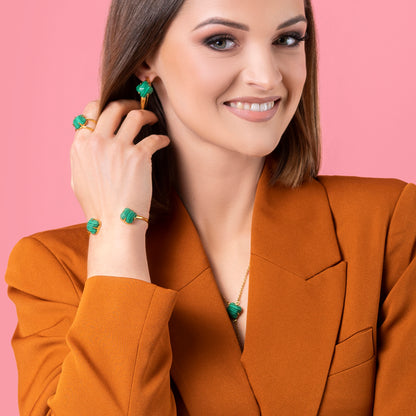 Stone Station Petite Hoop Earring Set