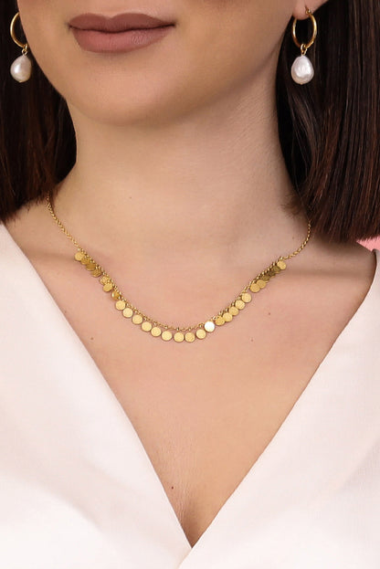 Multiple coin necklace