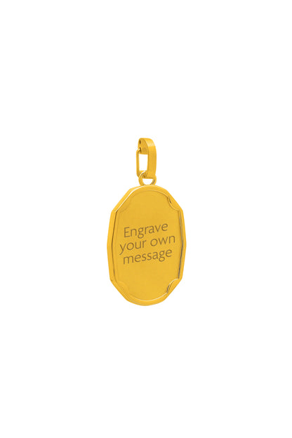 Oblong Engravable Pendant